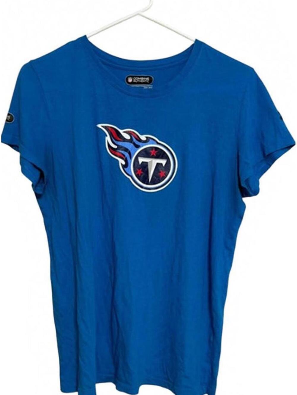 Under Armour Womens NFL Tennessee Titans Shirt Size M Loose Fit Lightweight